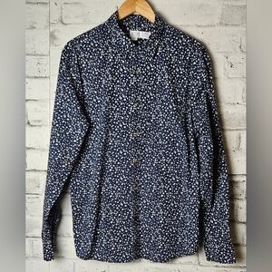 Old Navy Blue & White Everyday Shirt Regular Fit